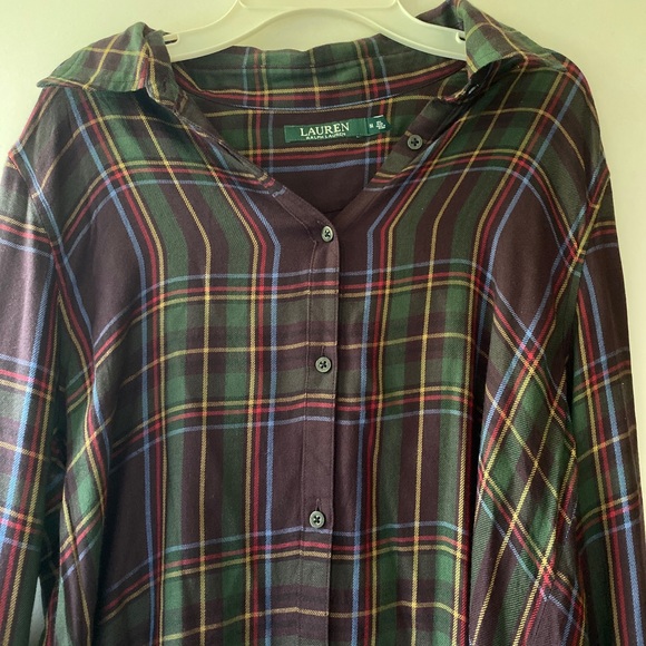 LAUREN by Ralph Lauren plaid shirt - Picture 2 of 5